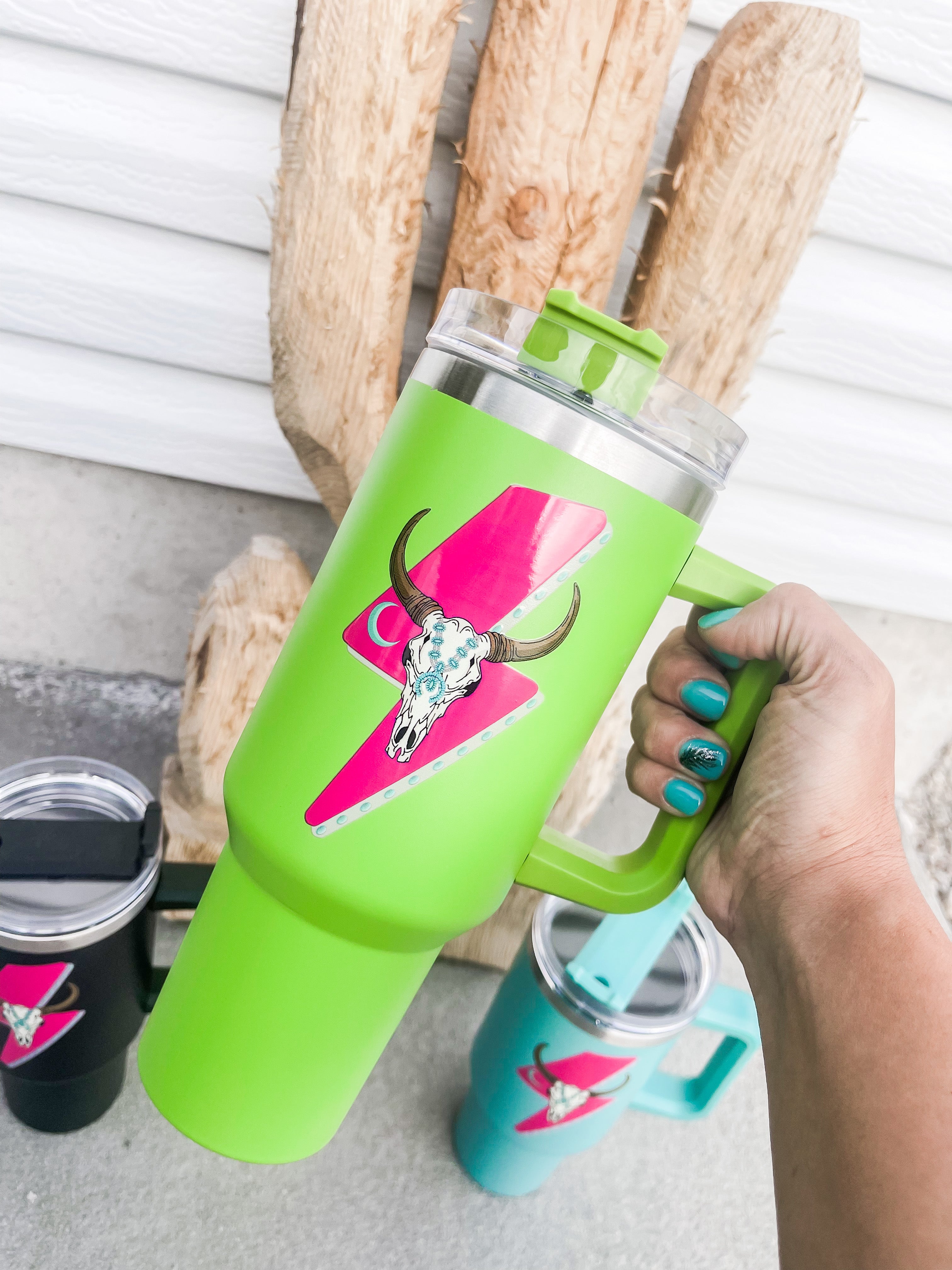 Lightning Skull Big Gulp Mug – The Dirt Road Fashionista