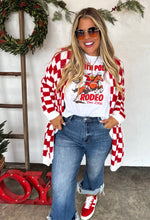 Valentine’s Checkered Cloud Cardigan