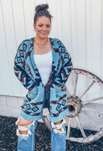 Trading Post Aztec Cloud Cardigan {Blue}