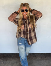 The Scarlet Autumn Shacket {Brown}