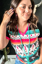 Spark Joy Aztec V-Neck Top
