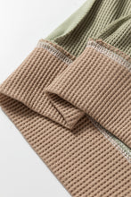 Maelynn Waffle Patchwork Oversize Sweatshirt