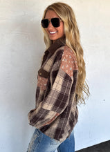 The Scarlet Autumn Shacket {Brown}