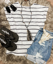 Leopard & Stripes Open-Back Top