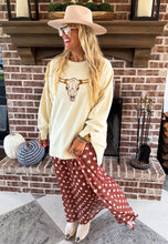 Bull Skull Pullover Sweatshirt