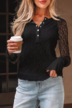 Camilla Slim Henley top Long Sleeve Top