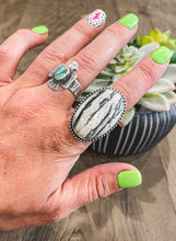 White Buffalo Oval Ring {Size 10}