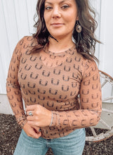 Lucky Horseshoes Mesh Long Sleeve