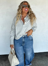 Marley Button Pullover {Gray}