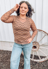 Lucky Horseshoes Mesh Long Sleeve