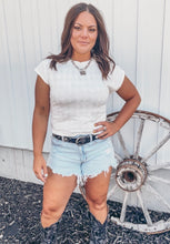 Harley Cap Sleeve Tee {White}
