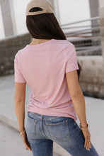 Ribbed Lulu Tee - Blush
