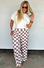 Easy Does It Hoodie & Wide Leg Pants {Checkered}