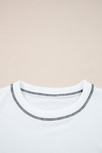 Clare Contrast Stitching Oversize Sweatshirt