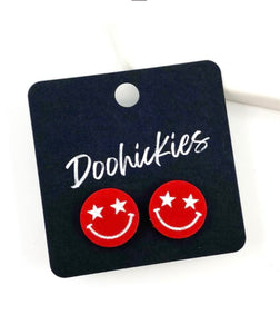 Star Struck Smileys Stud Earrings