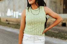 My Lady Lace Tank {Lime}