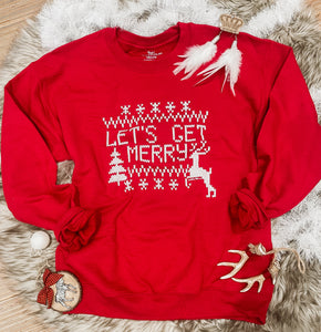 Let’s Get Merry Pullover Sweatshirt