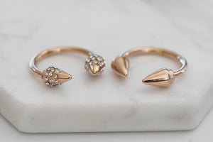 Spike Collection - Rose Gold Ring Set