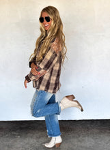 The Scarlet Autumn Shacket {Brown}