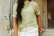 Cowtown Cutesy Lace Tee {Lime}