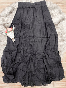 The Sheridan Maxi Skirt {Black}
