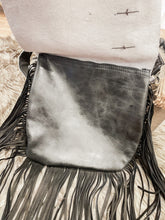Black & White Hide Crossbody Bag