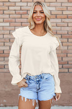 Leanna Ruffled Corduroy Blouse