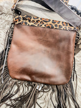 Leopard Hair On Crossbody Bag