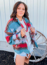 Covelo Aztec Jacket {Red}