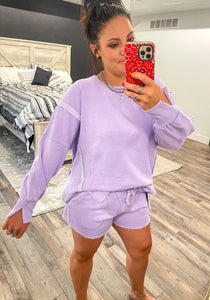 Classic Crew & Lounge Shorts {Lavender}