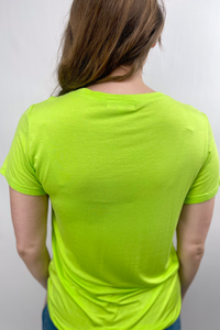 Just Your Basic V-Neck Tee {Lime}