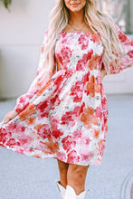 Camryn Floral Smocked Puff Sleeve Mini Dress