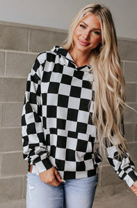 Together Forever Checkered University Hoodie {Ampersand}