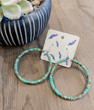Turquoise Hoop Earrings