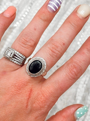 Black Onyx Ring {Size 7.75}