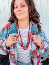 Covelo Aztec Jacket {Red}