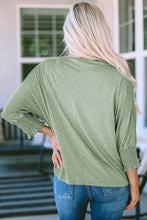 Dani Smocked 3/4 Sleeve Casual Loose Top