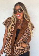 Linden Sherpa Vest {Leopard}