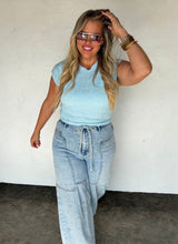 Harley Cap Sleeve Tee {Baby Blue}