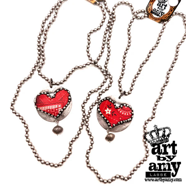 Bandana Heart Necklace