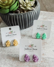 Spring Pastels Teardrop Stud Earrings