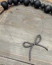 Cowgirl Pearls Bow Necklace