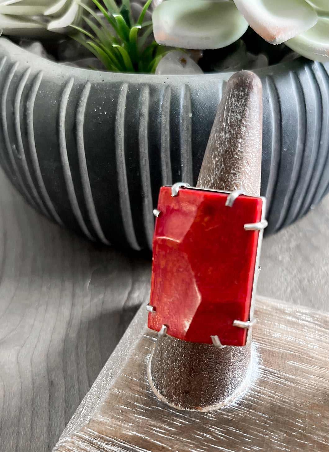 Red Coral Ring