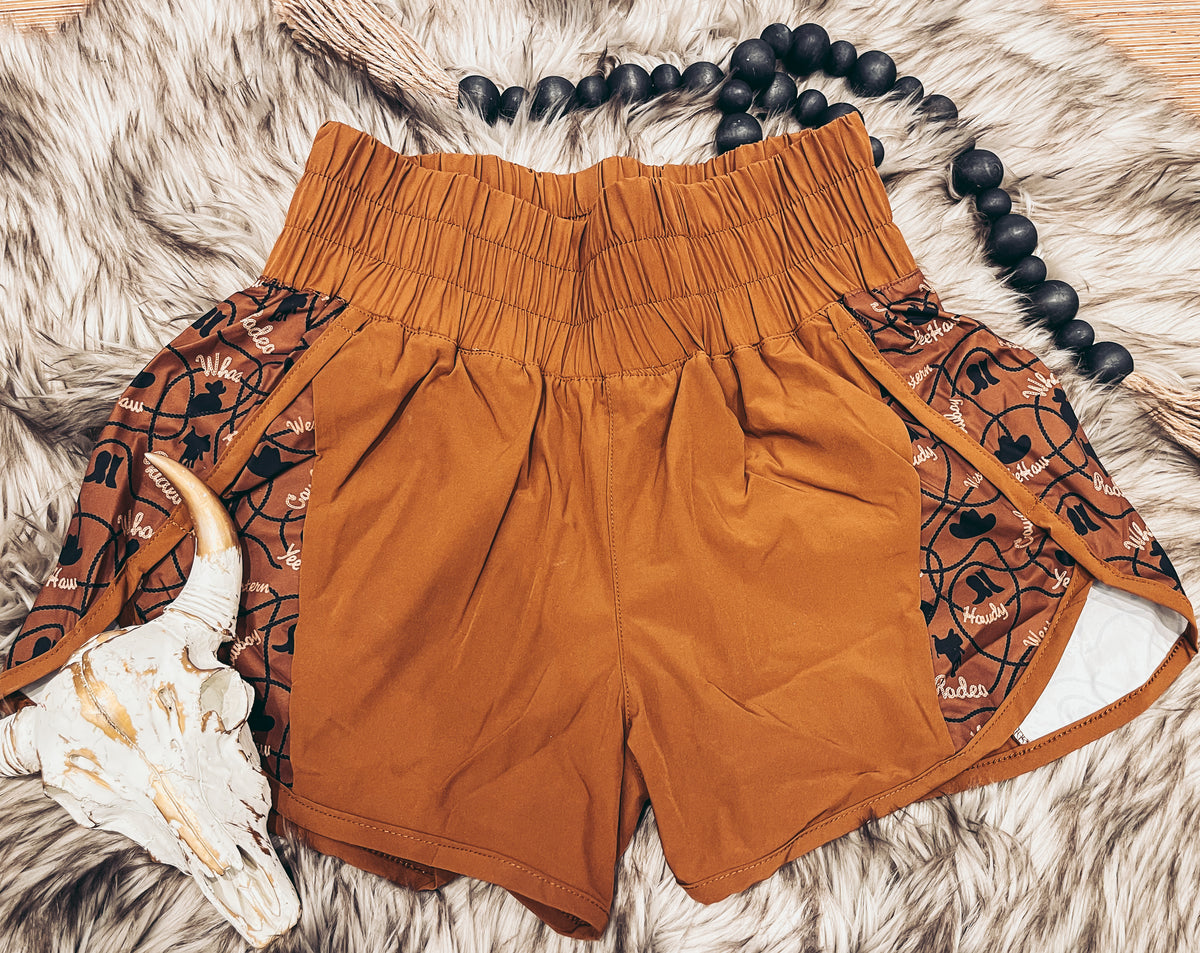 Short Rounds Athletic Shorts {Saddle} – The Dirt Road Fashionista