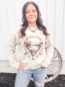 Buffalo Country Pullover Sweatshirt