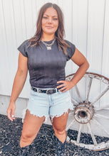 Harley Cap Sleeve Tee {Black}
