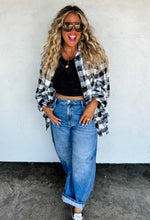 The Juniper Plaid Button Up {White}