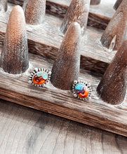 Turquoise & Sterling Stud Earrings