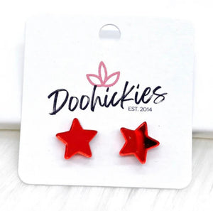 Mirrored Stars Stud Earrings