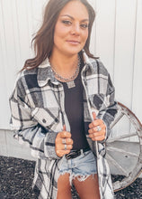 Black & White Plaid Jacket